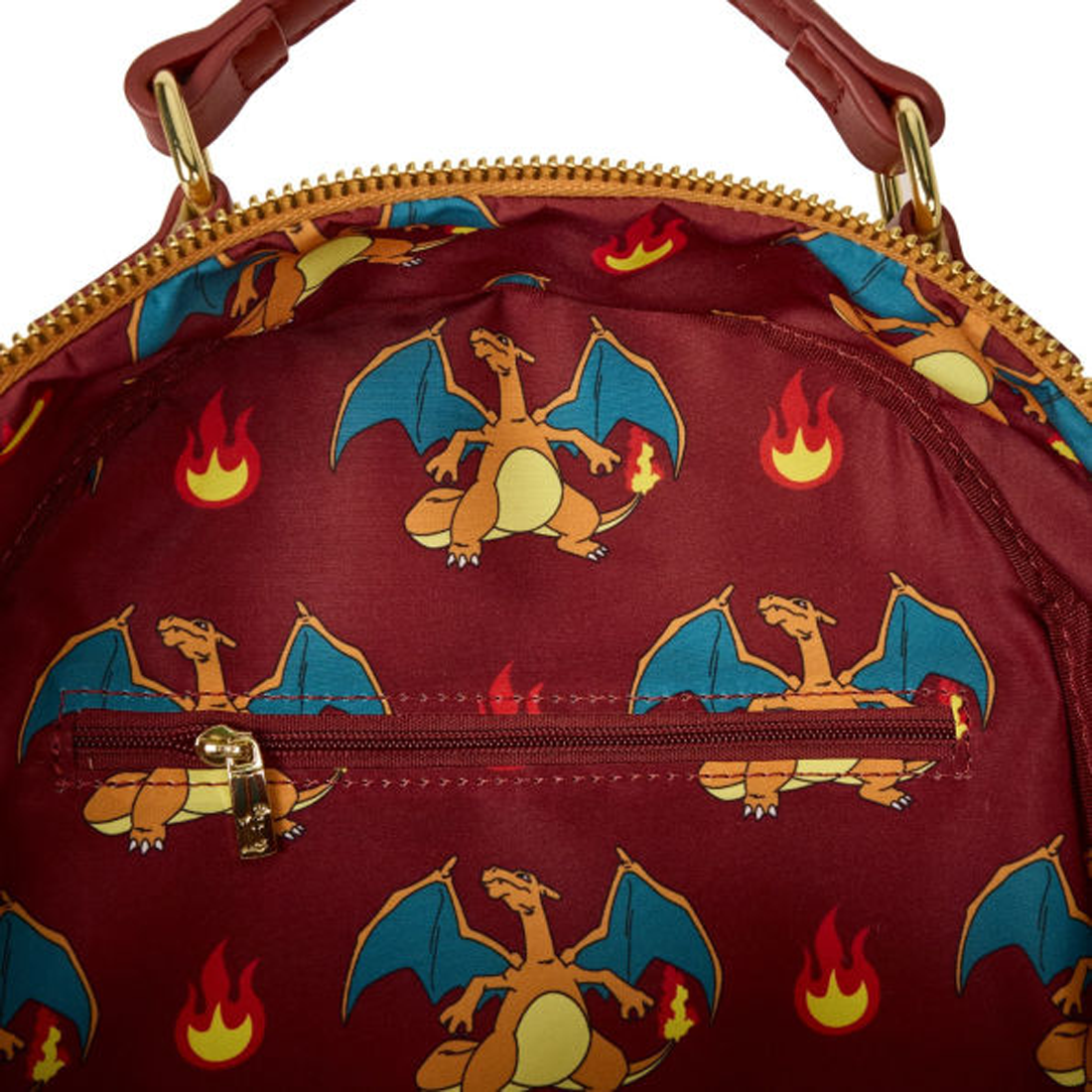 Loungefly! Leather: Pokemon Charizard Cosplay Mini Backpack - حقيبة - Store 974 Electronics WLL  | ستور٩٧٤ للالكترونيات ذ.م.م
