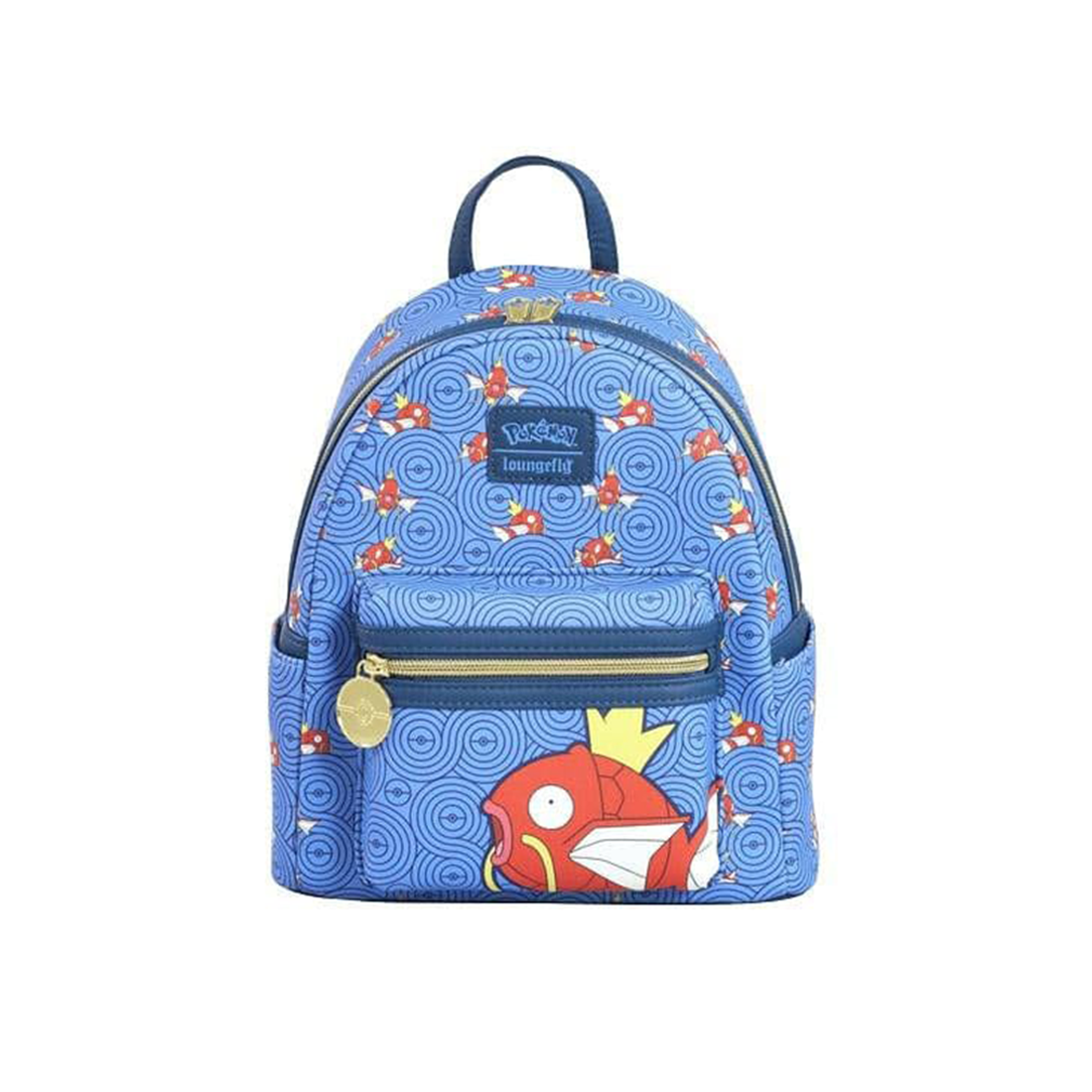 Loungefly! Leather: Pokemon Magic Karp Scene Collection Mini Backpack - حقيبة Loungefly! Leather: Pokemon Magic Karp Scene Collection Mini Backpack - حقيبة