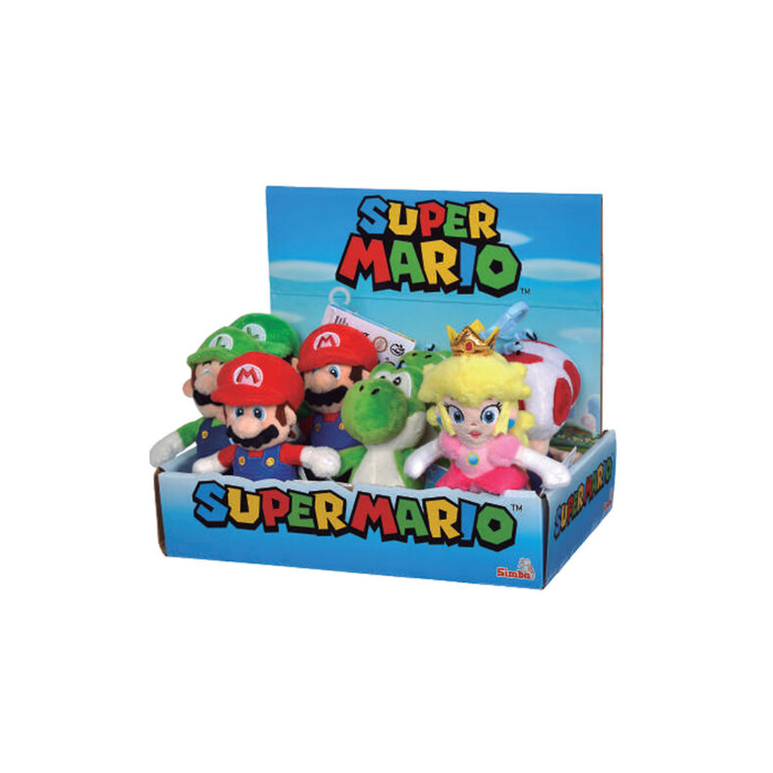 Nintendo Super Mario Plush Key Chains 5-ass - دمية Nintendo Super Mario Plush Key Chains 5-ass - دمية