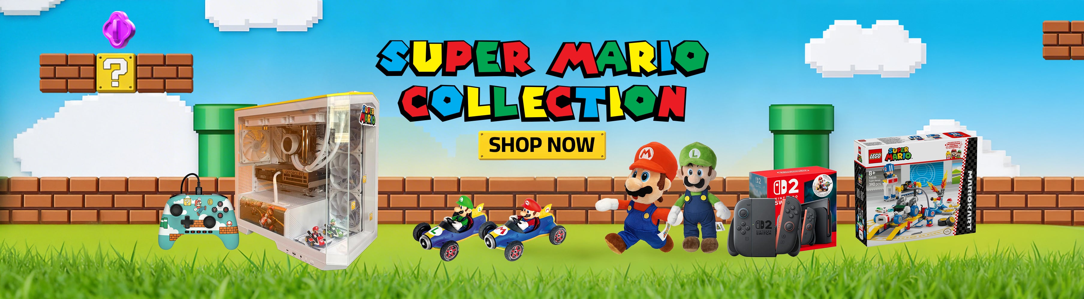 Super Mario Products Banner