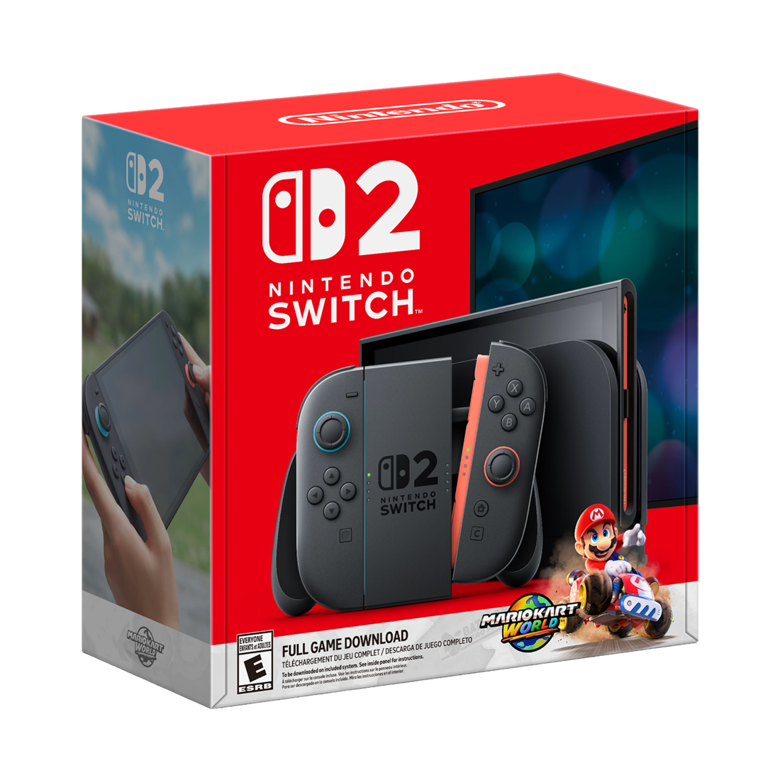 Nintendo Switch 2 Mario Bundle - جهاز ألعاب