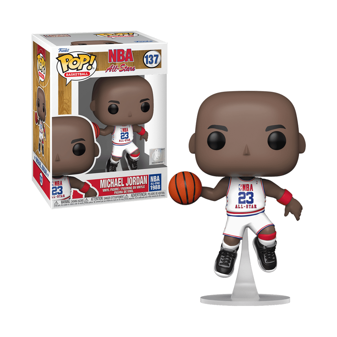 Funko Pop! Basketball: NBA Legends - Michael Jordan (1988 All Star Games) #137 - مجسم - Store 974 Electronics WLL  | ستور٩٧٤ للالكترونيات ذ.م.م