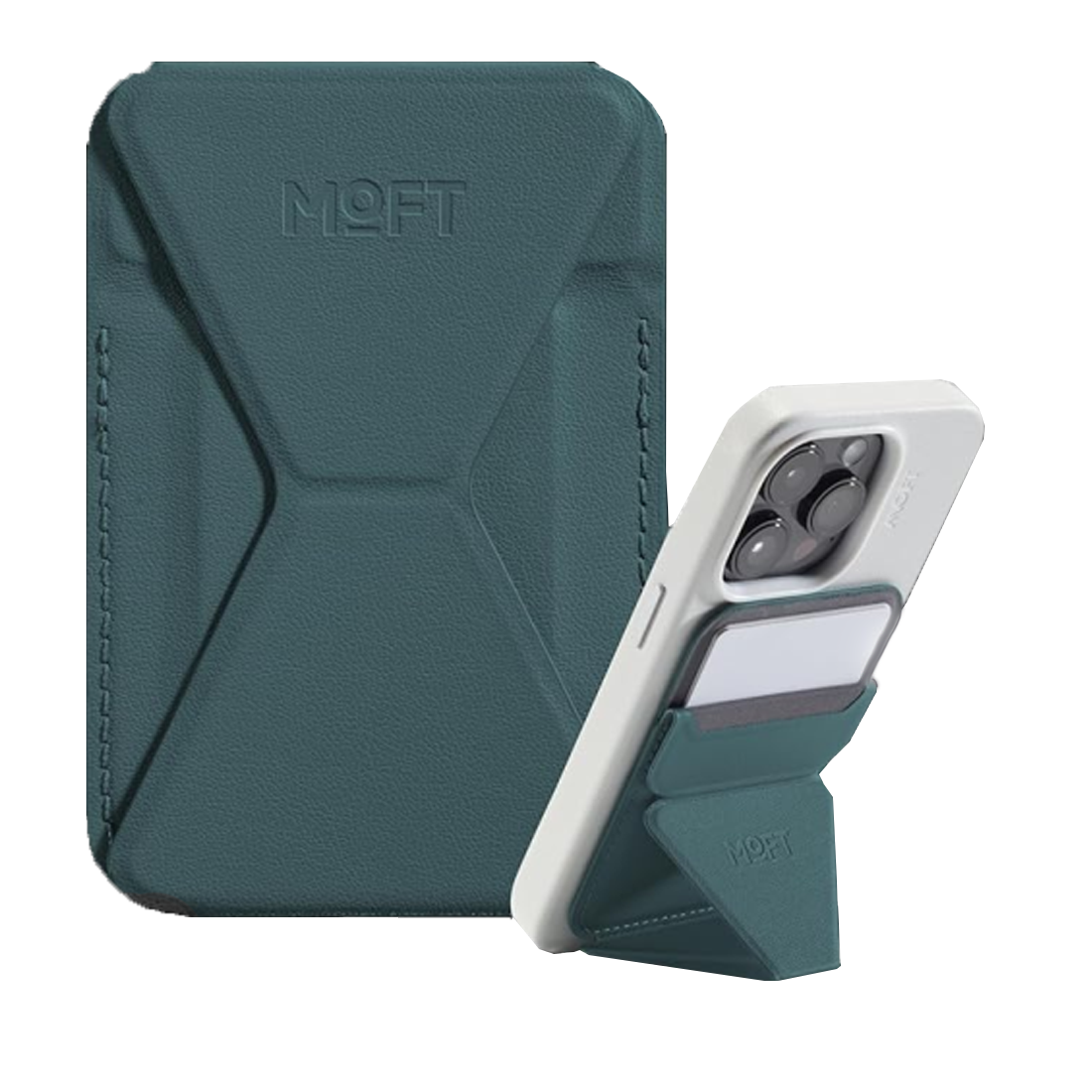 MOFT Snap-On iPhone Stand & Wallet Movas - Jungle - أكسسوارات - Store 974 Electronics WLL  | ستور٩٧٤ للالكترونيات ذ.م.م