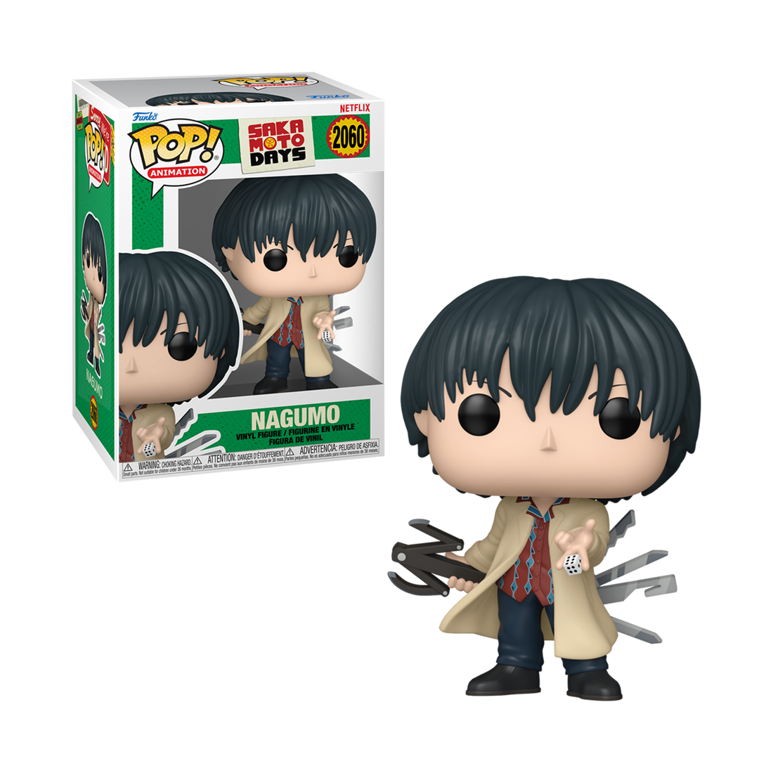 Pop! Animation: Sakamoto Days - Yoichi Nagumo #2060 - مجسم Pop! Animation: Sakamoto Days - Yoichi Nagumo #2060 - مجسم