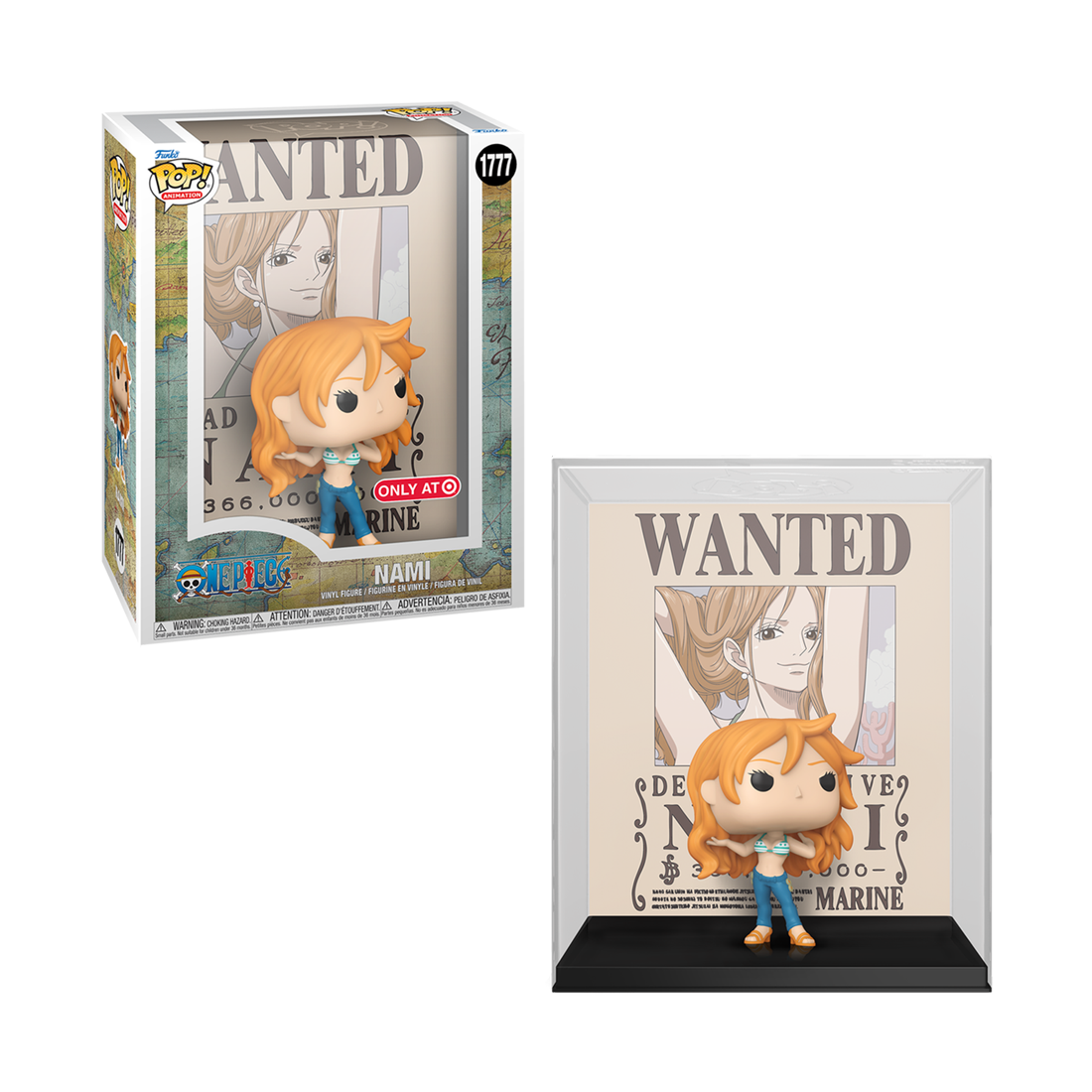 Funko Pop Game Case! Animation: One Piece - Nami (Wanted Poster)(Exc) #1777 - مجسم Funko Pop Game Case! Animation: One Piece - Nami (Wanted Poster)(Exc) #1777 - مجسم