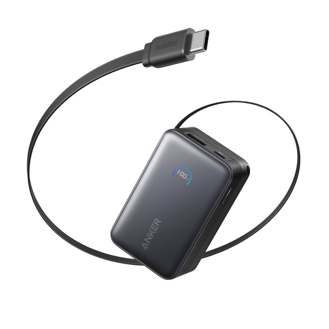 Anker Nano Power Bank (10K, 45W, Built-in Retractable USB-C Cable) – باور بنك