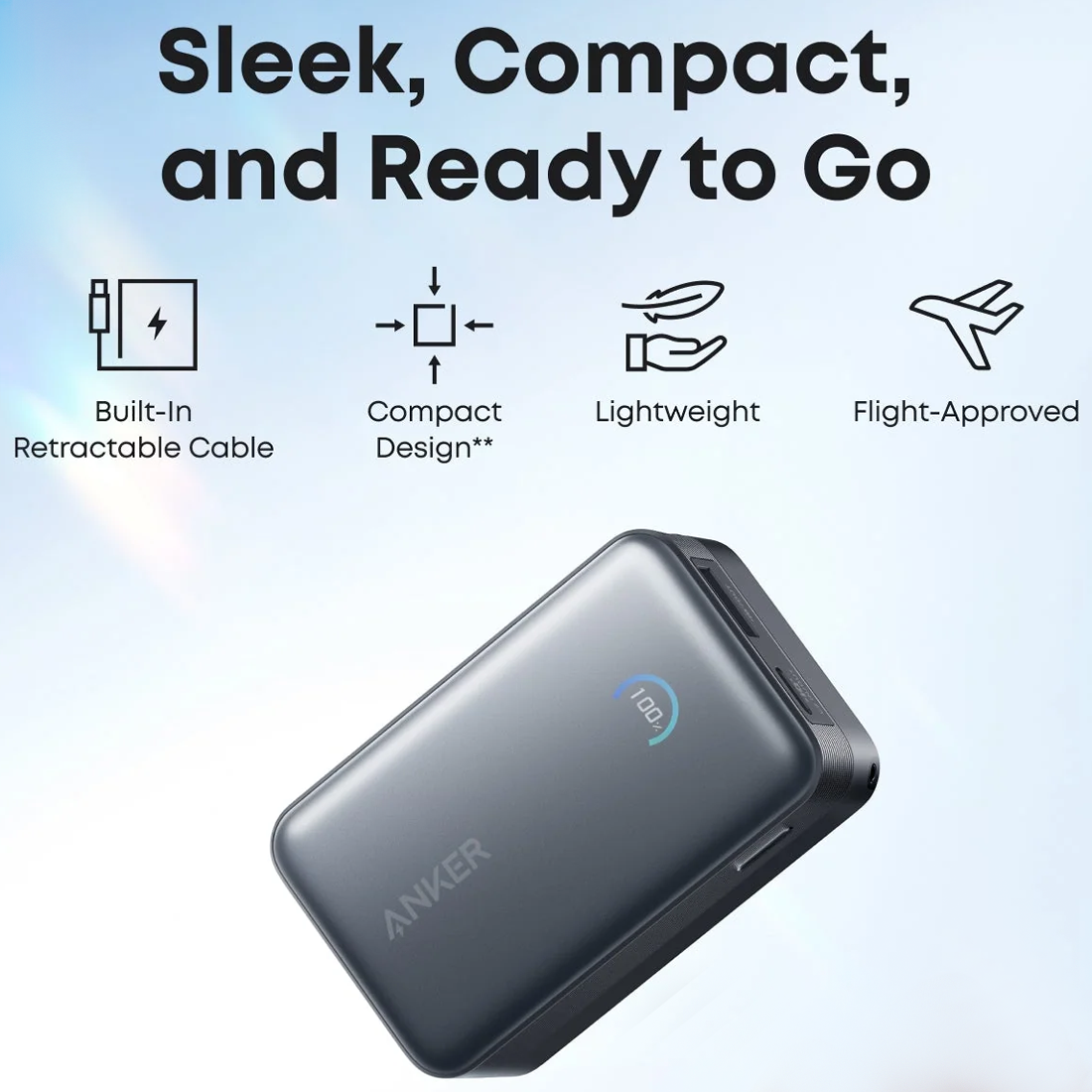 Anker Nano Power Bank (10K, 45W, Built-in Retractable USB-C Cable) – ب –  Store974 Electronics WLL