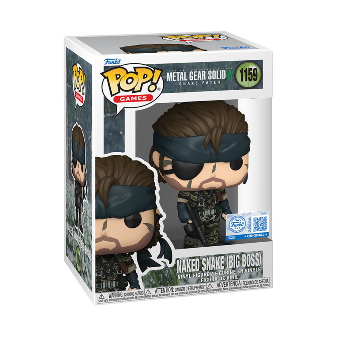 Funko Pop! Games: Metal Gear S3- Naked Snake (Big Boss) (Exc) #1159 - مجسم Funko Pop! Games: Metal Gear S3- Naked Snake (Big Boss) (Exc) #1159 - مجسم