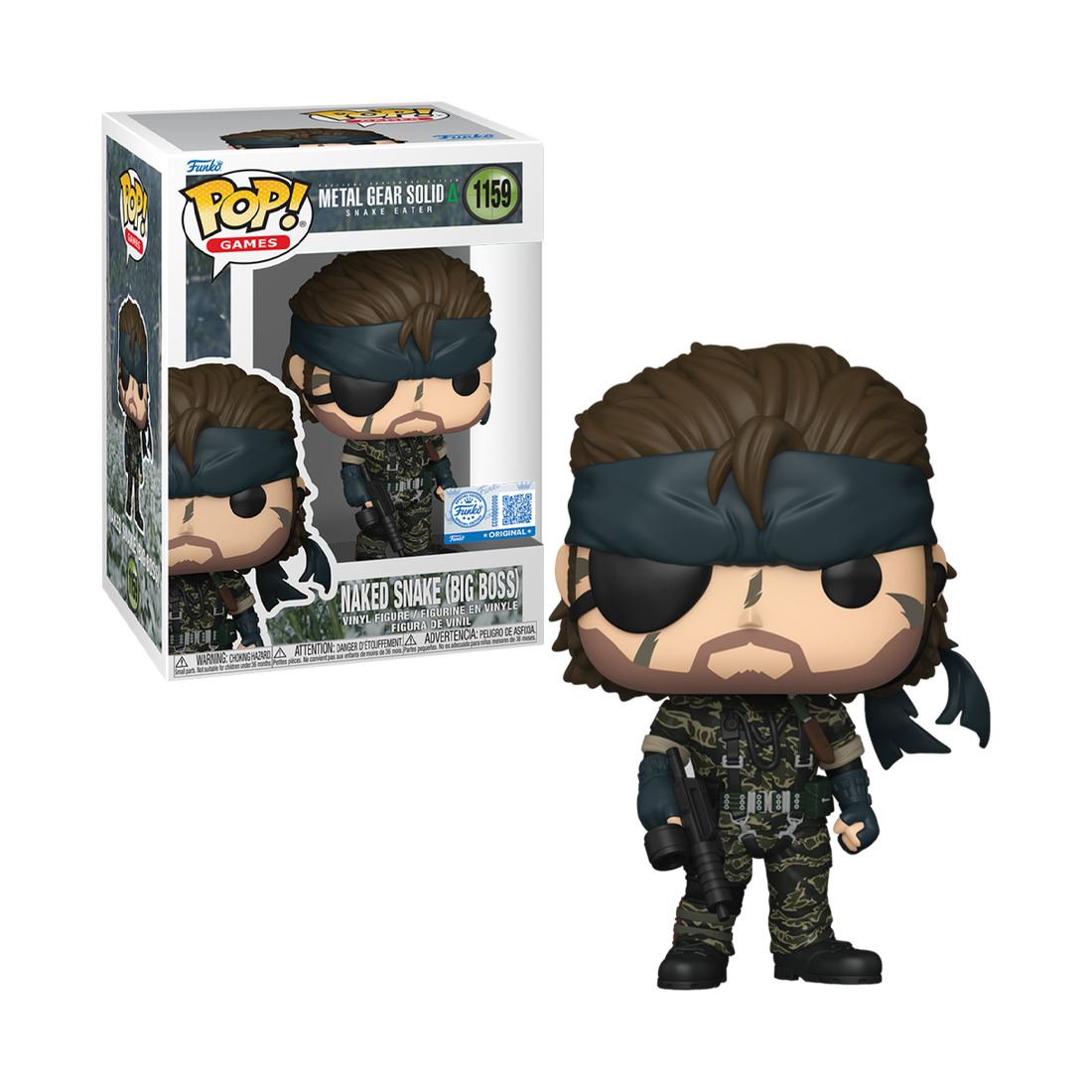 Funko Pop! Games: Metal Gear S3- Naked Snake (Big Boss) (Exc) #1159 - مجسم Funko Pop! Games: Metal Gear S3- Naked Snake (Big Boss) (Exc) #1159 - مجسم