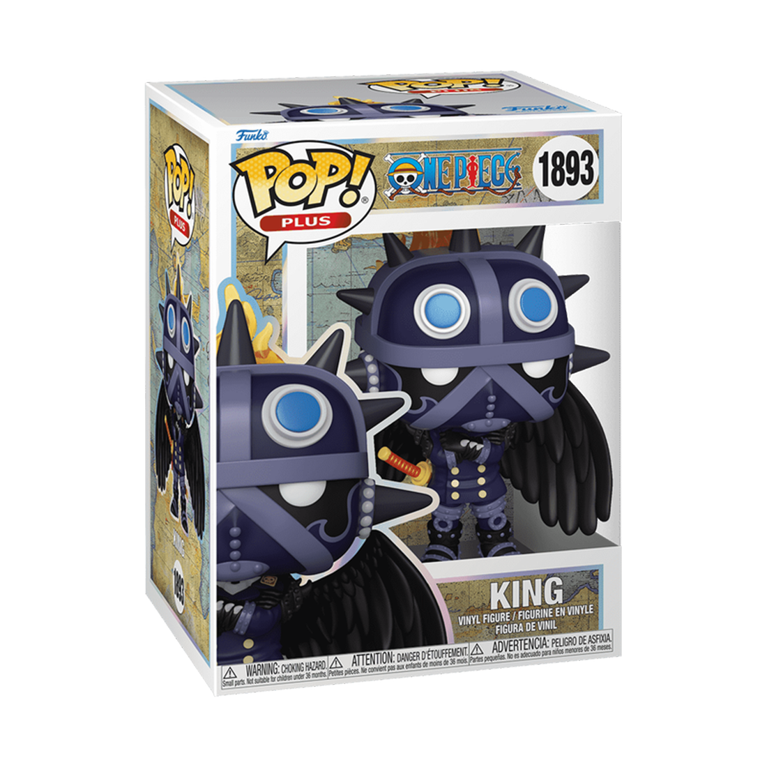 Funko Pop Plus! Animation: One Piece - King #1893 - مجسم Funko Pop Plus! Animation: One Piece - King #1893 - مجسم