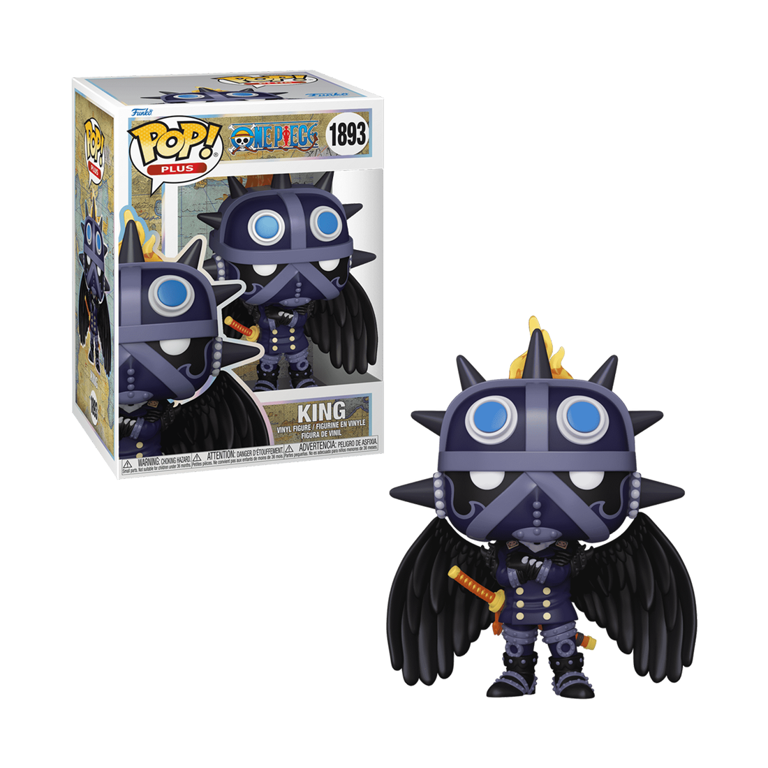 Funko Pop Plus! Animation: One Piece - King #1893 - مجسم Funko Pop Plus! Animation: One Piece - King #1893 - مجسم