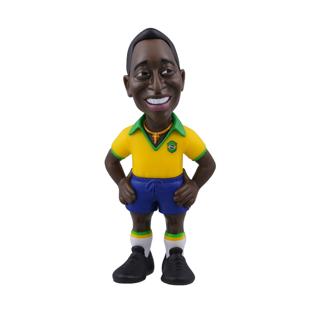 Minix Football Legends Pelé Brazil 1st Kit - دمية - Store 974 Electronics WLL  | ستور٩٧٤ للالكترونيات ذ.م.م