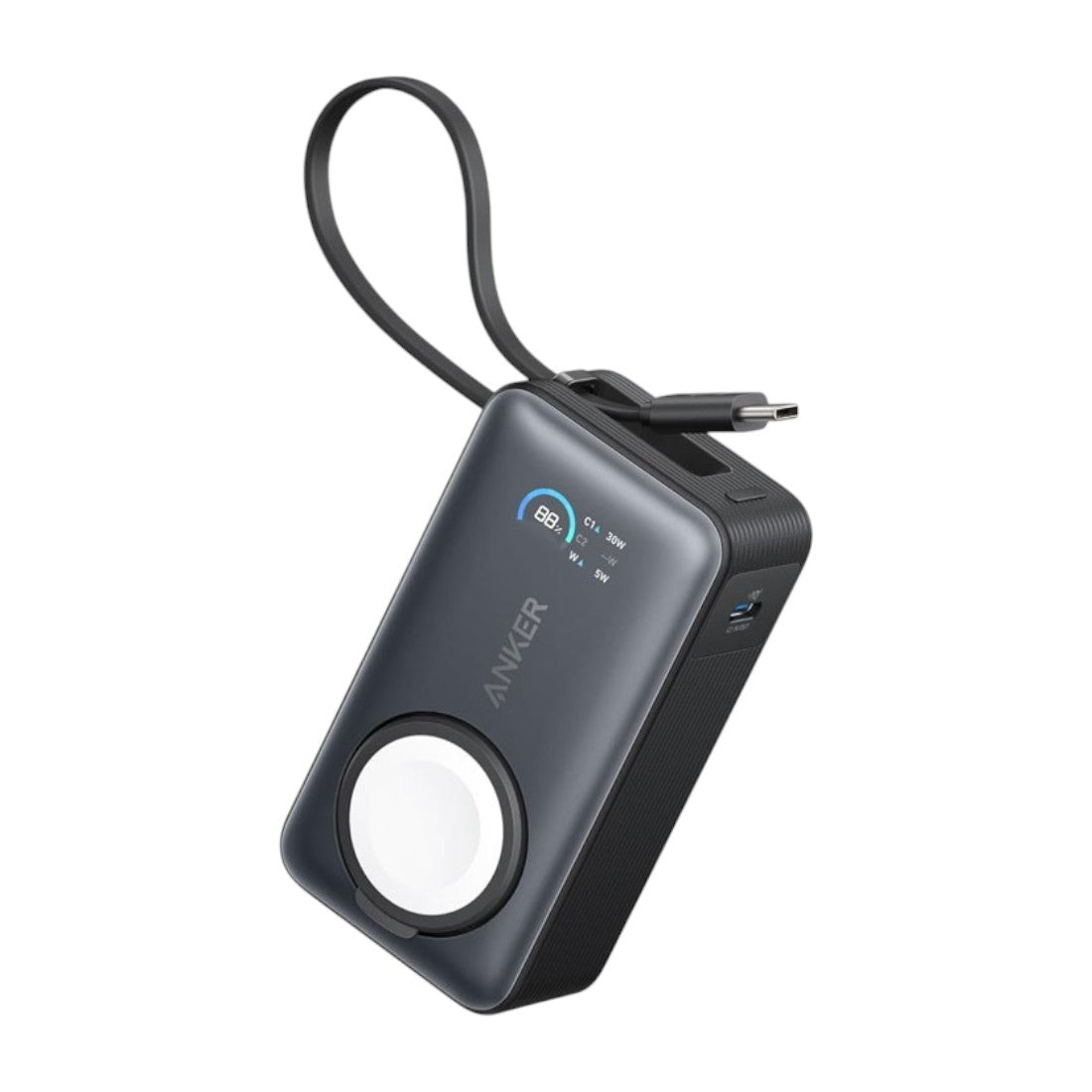 Anker Power Bank MagGo With Cable 10000mAh Black - مزود طاقة