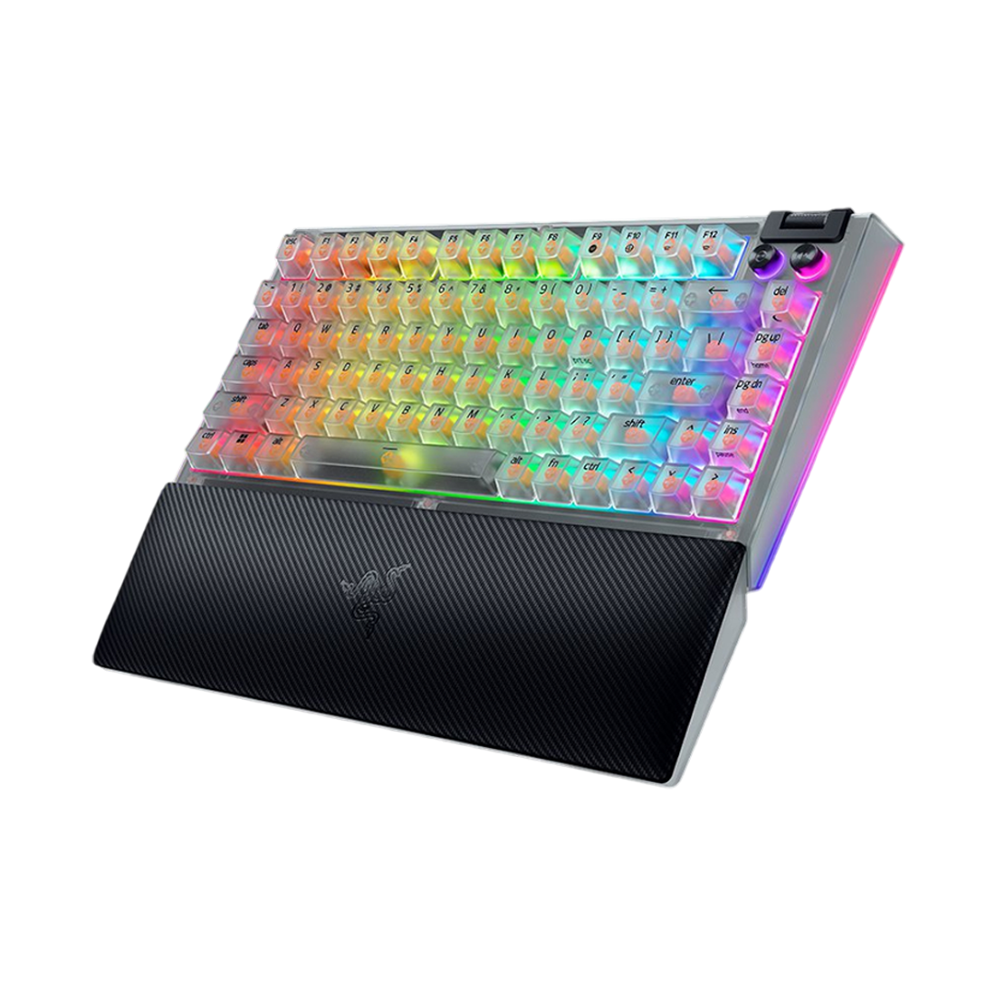 Razer BlackWidow V4 75% Mechanical Gaming Keyboard - Phantom White Edition - لوحة مفاتيح
