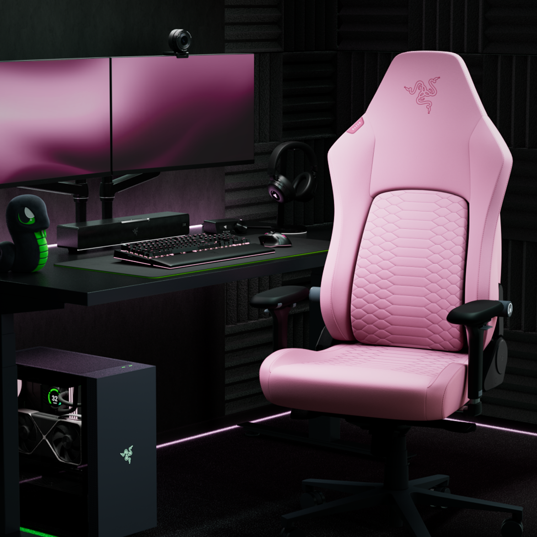 Razer Iskur V2 NewGen Ergonomic Gaming Chair - Quartz - كرسي Razer Iskur V2 NewGen Ergonomic Gaming Chair - Quartz - كرسي