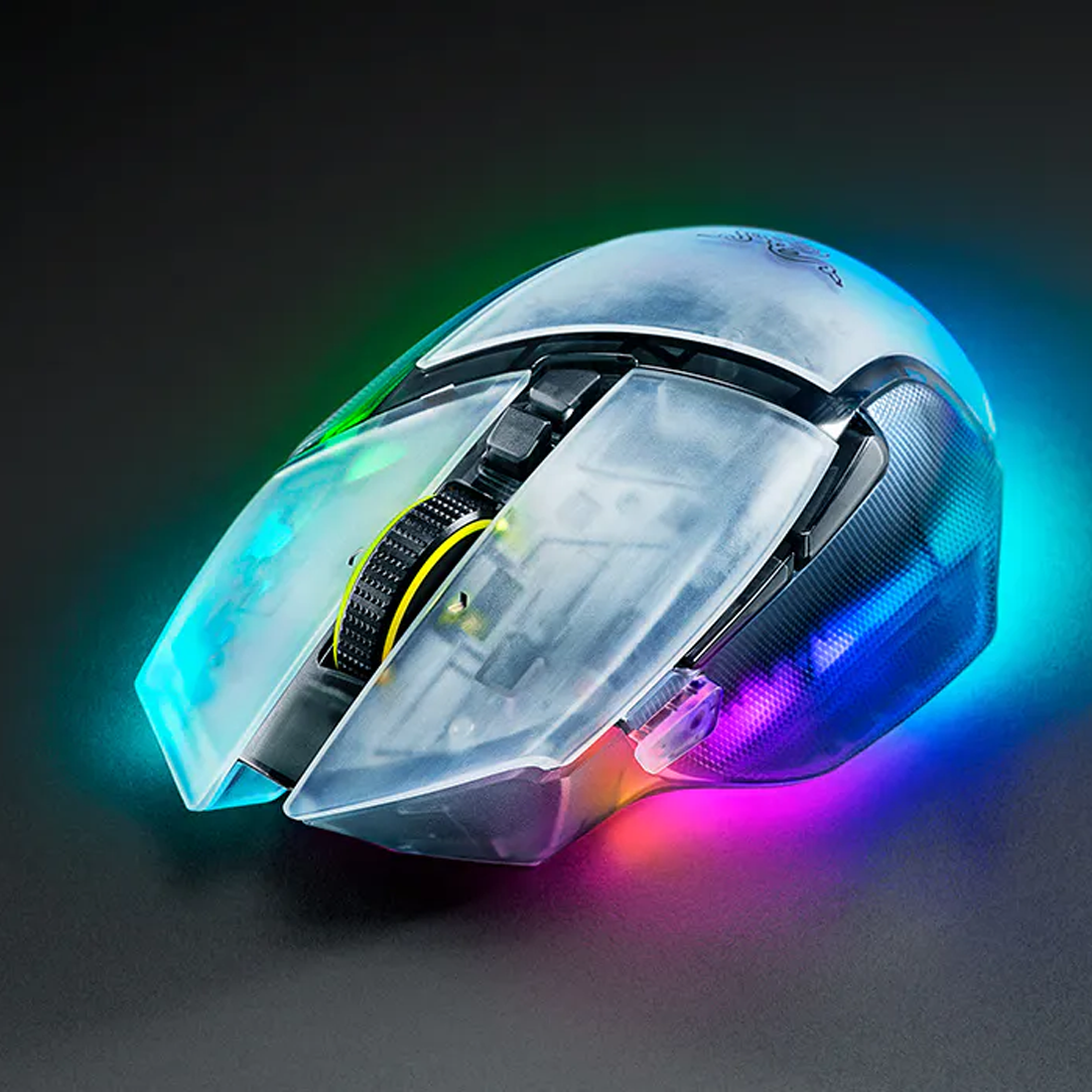 Razer Basilisk V3 Pro 35K Wireless Ergonomic RGB Gaming Mouse - Phantom White Edition - فأرة