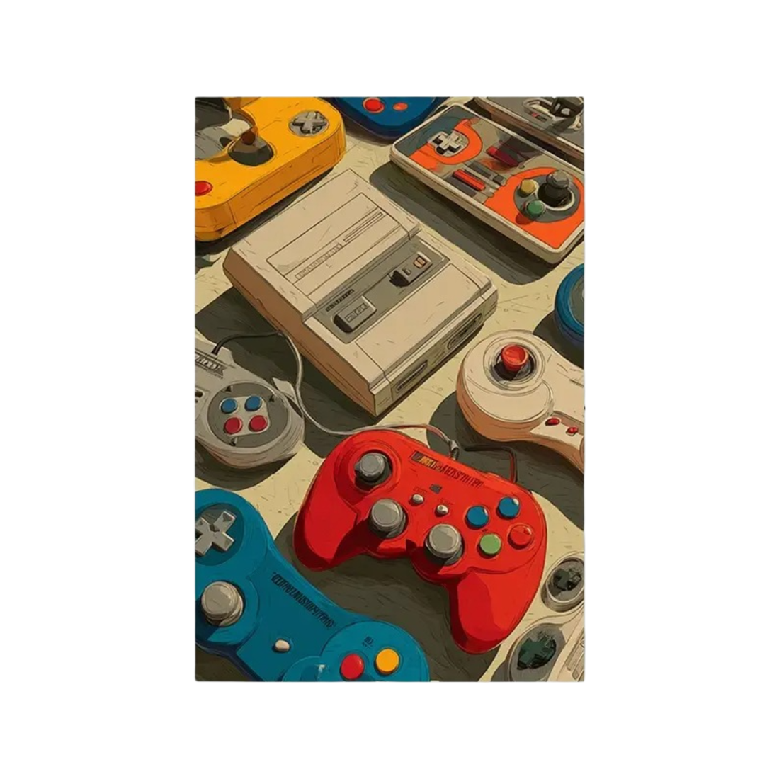 Retro Vintage Gaming Poster (30 x 40 cm) - ملصق