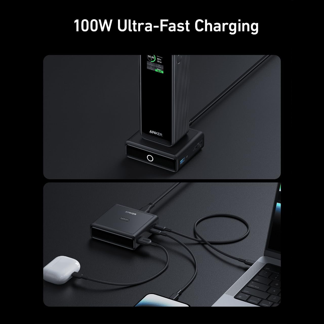 Anker Charging Stand – Black – ملحقات Anker Charging Stand – Black – ملحقات