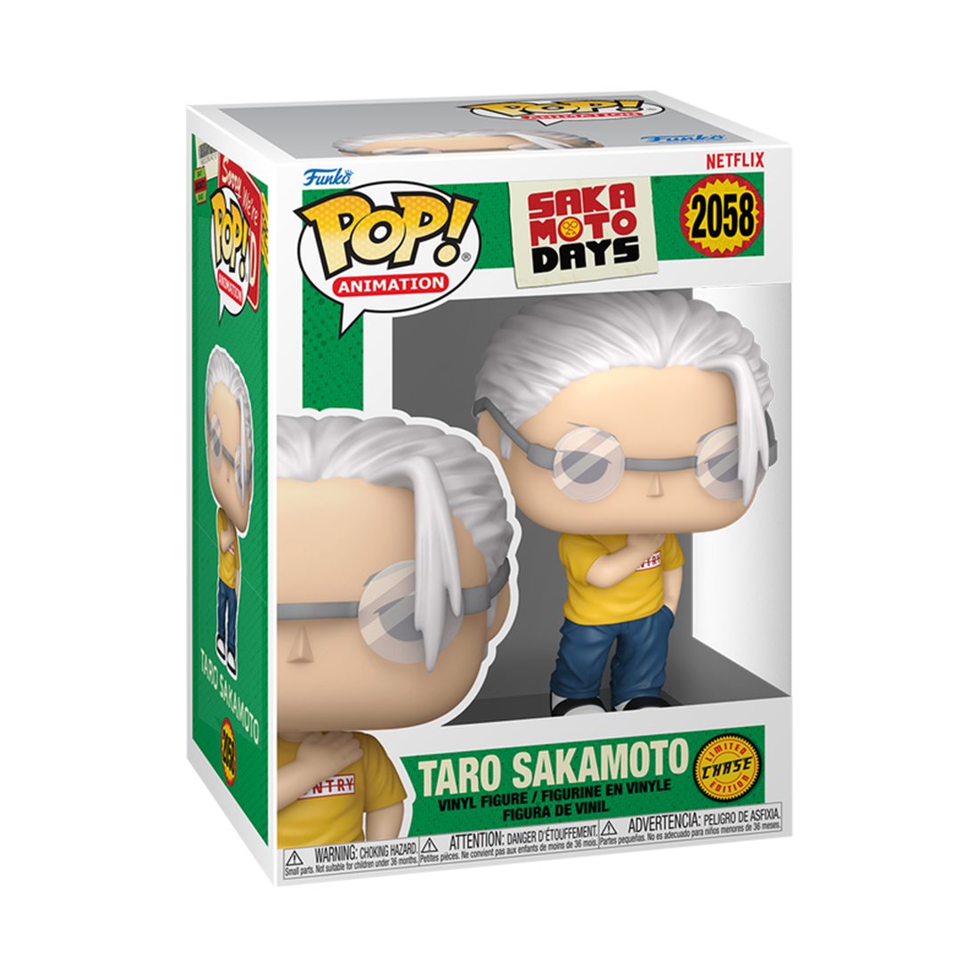 Pop! Animation: Sakamoto Days - Taro w/chase #2058 - مجسم Pop! Animation: Sakamoto Days - Taro w/chase #2058 - مجسم