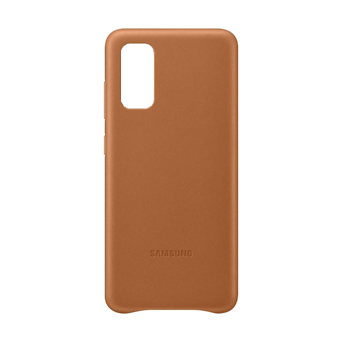 Galaxy S20 Leather Cover -  Tan - أكسسوارات - Store 974 | ستور ٩٧٤