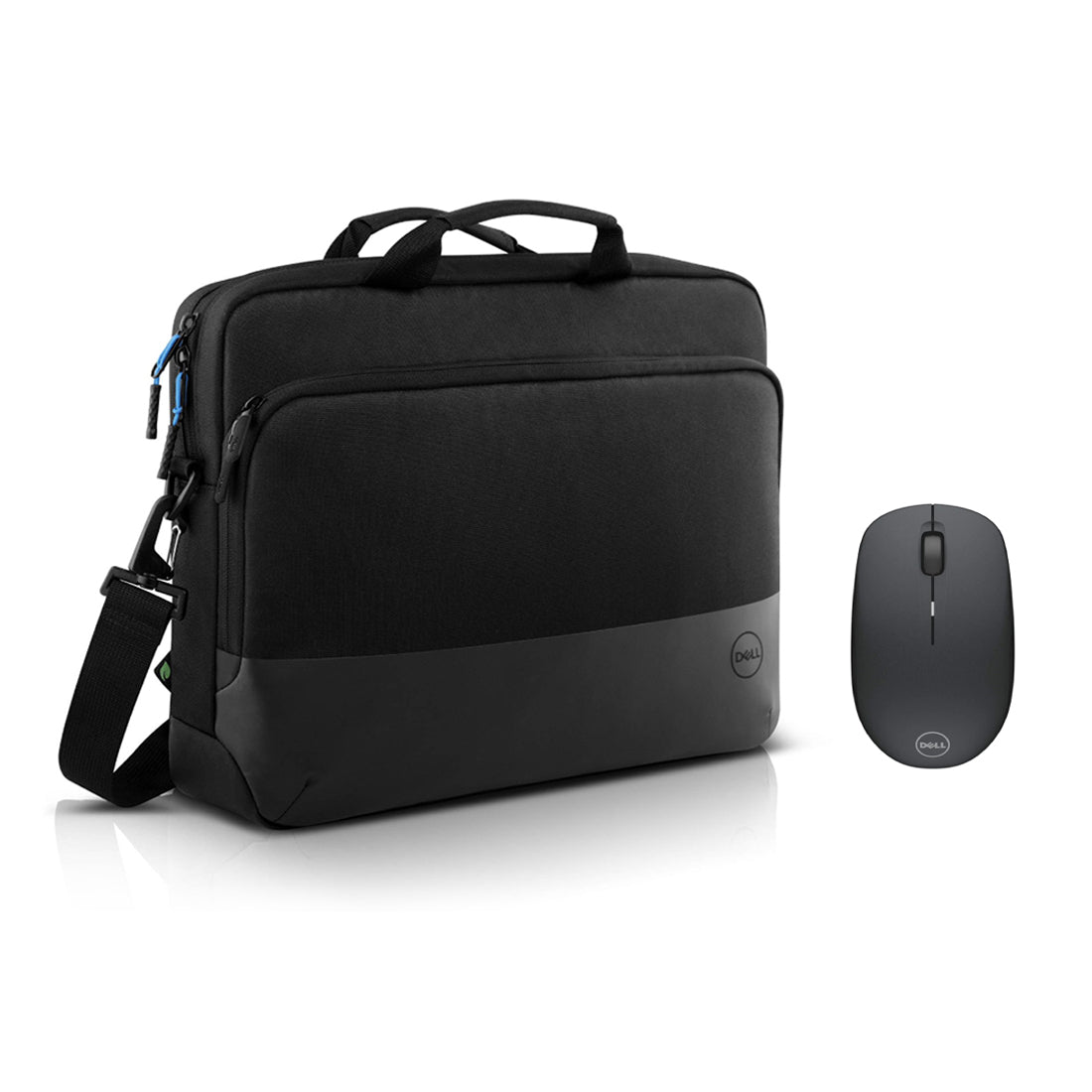 Dell PO1520CS Briefcase & WM126 Wireless Optical Mouse - Black - حقيبة حاسوب محمول و فأرة - Store 974 | ستور ٩٧٤