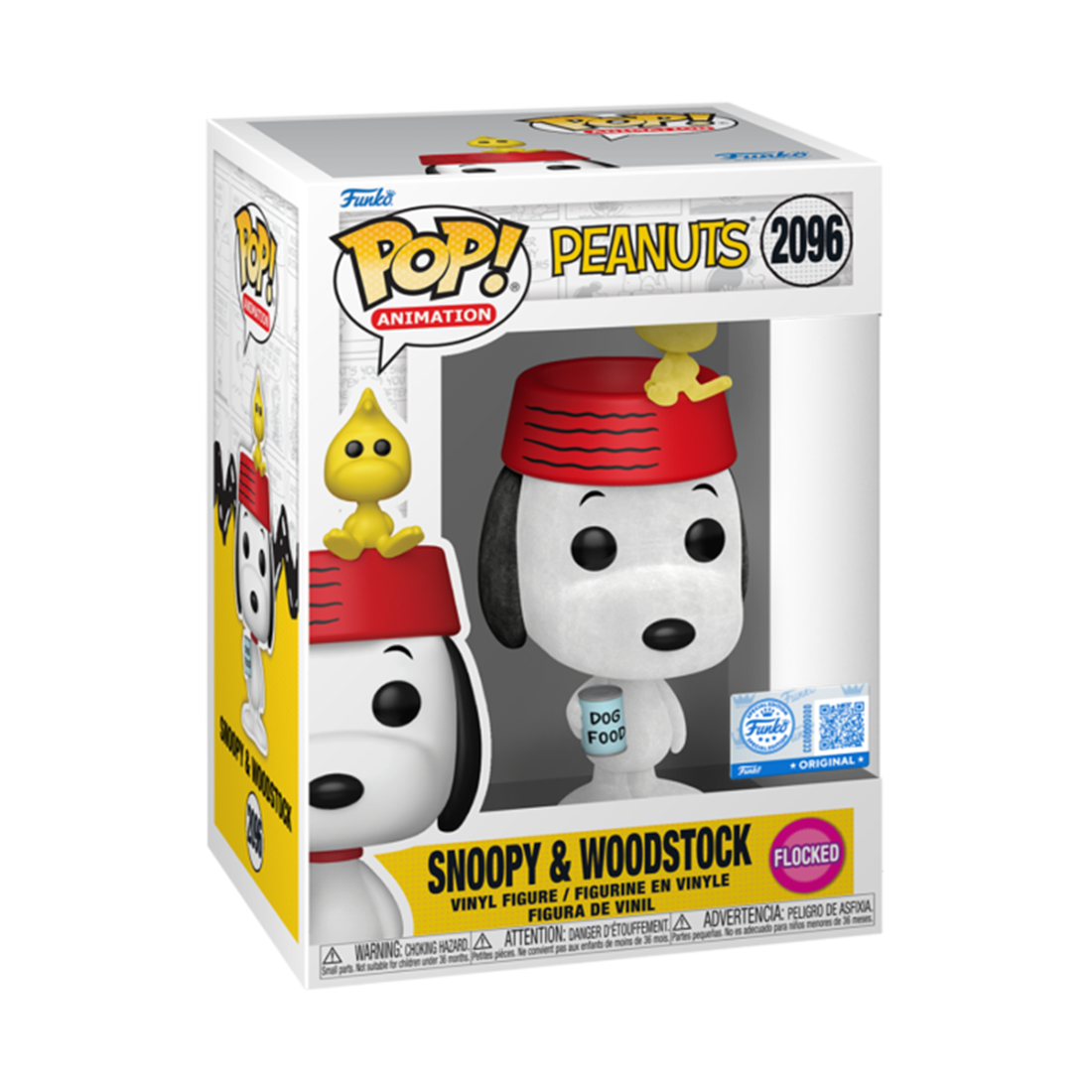 Funko Pop! Tv: Peanuts - Snoopy with Woodstock (FL)(Exc) #2096 - مجسم