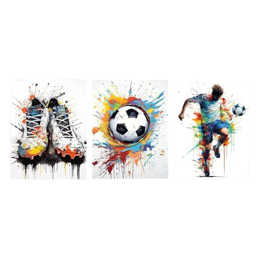 Soccer Graffiti Poster 3pc-Set (40 x 60 cm) - ملصق