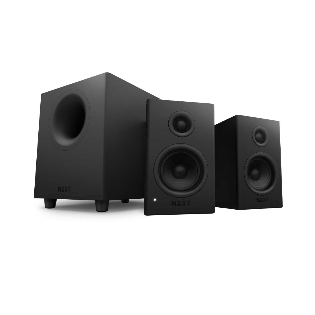 NZXT Relay Subwoofer & Relay Speakers - Black - مكبرات صوت