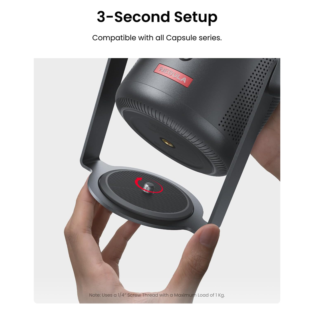 Anker Nebula Capsule Gimbal Stand – Black – ملحقات Anker Nebula Capsule Gimbal Stand – Black – ملحقات