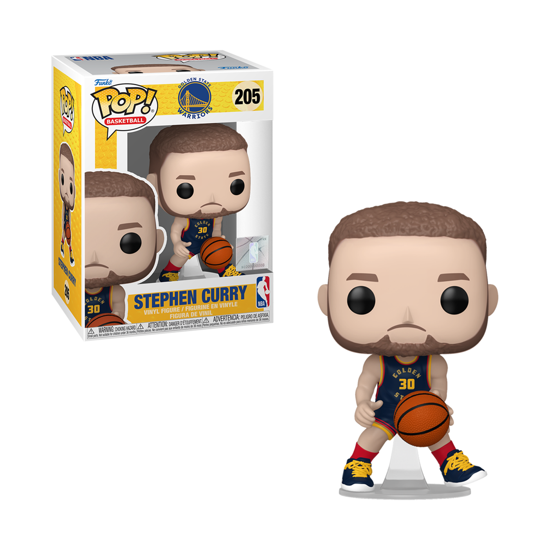 Funko Pop! Basketball: NBA Warriors - Stephen Curry (24-25 CE) #205 - مجسم - Store 974 Electronics WLL  | ستور٩٧٤ للالكترونيات ذ.م.م