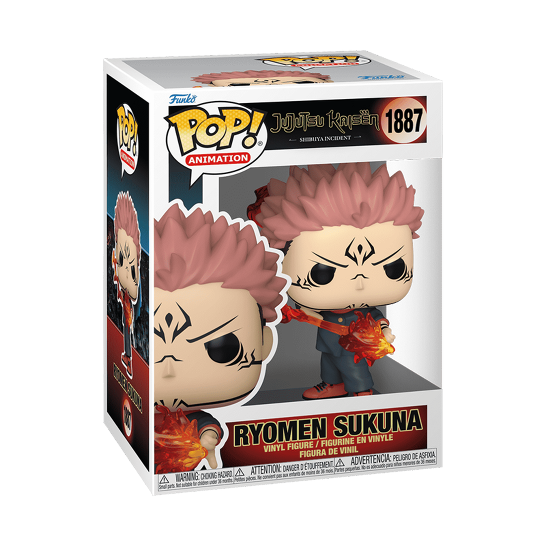 Funko Pop! Animation: Jujutsu Kaisen - Sukuna (Fire Arrow) #1887 - مجسم - Store 974 Electronics WLL  | ستور٩٧٤ للالكترونيات ذ.م.م