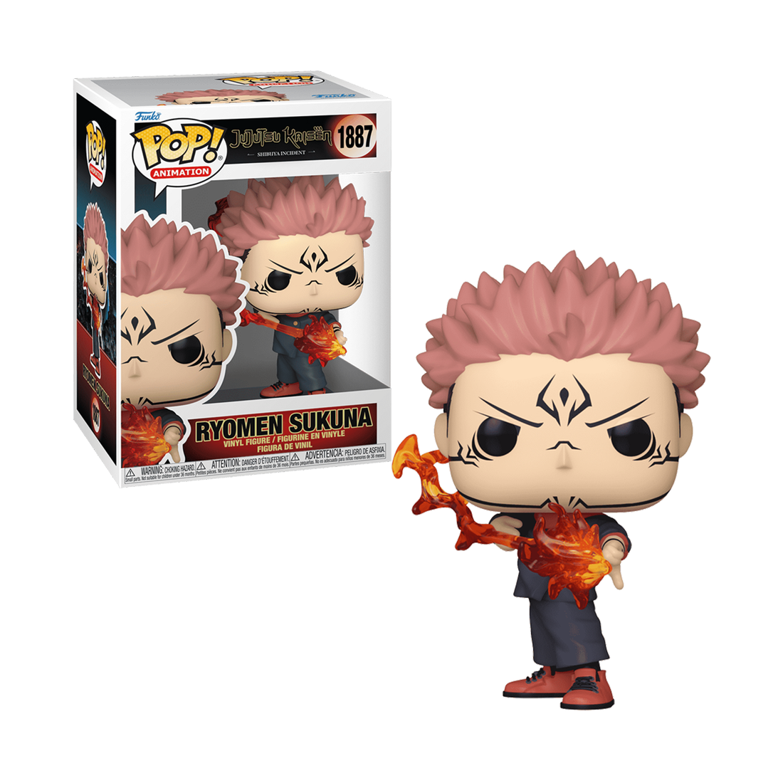 Funko Pop! Animation: Jujutsu Kaisen - Sukuna (Fire Arrow) #1887 - مجسم - Store 974 Electronics WLL  | ستور٩٧٤ للالكترونيات ذ.م.م