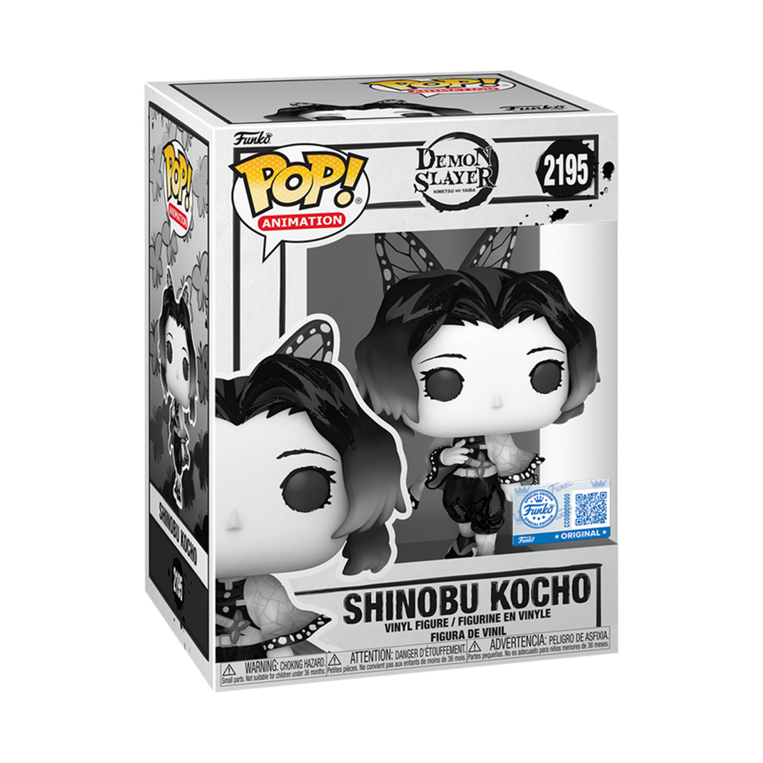 Funko Pop! Animation: Demon Slayer - Shinobu (Sumi-Ink) (Exc) #2195 - مجسم Funko Pop! Animation: Demon Slayer - Shinobu (Sumi-Ink) (Exc) #2195 - مجسم