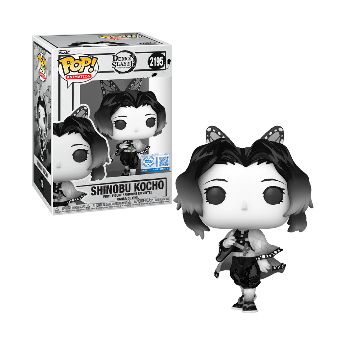 Funko Pop! Animation: Demon Slayer - Shinobu (Sumi-Ink) (Exc) #2195 - مجسم Funko Pop! Animation: Demon Slayer - Shinobu (Sumi-Ink) (Exc) #2195 - مجسم