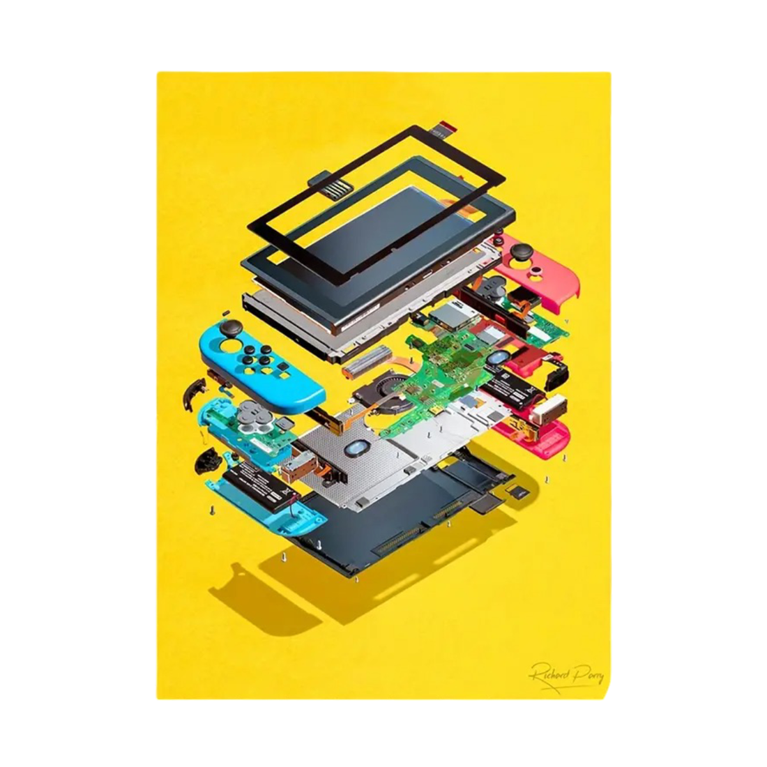 Switch Exploded View Poster (40 x 60 cm) - ملصق – Store974 Electronics ...