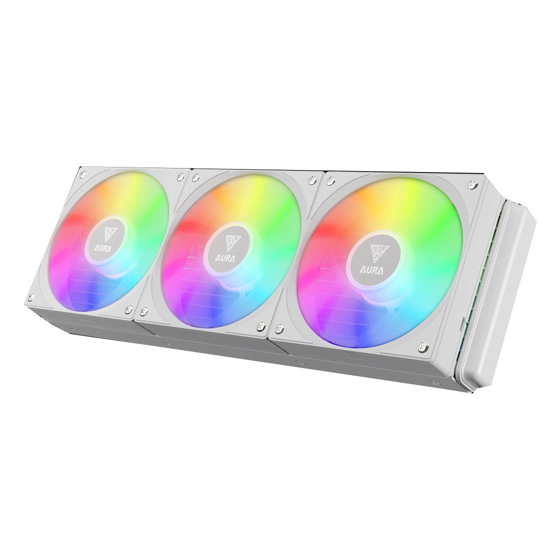 Gamdias AURA GL360 Digital Hydraulic PWN Fan Cooling - White - مبرد - Store 974 Electronics WLL | ستور٩٧٤ للالكترونيات ذ.م.م