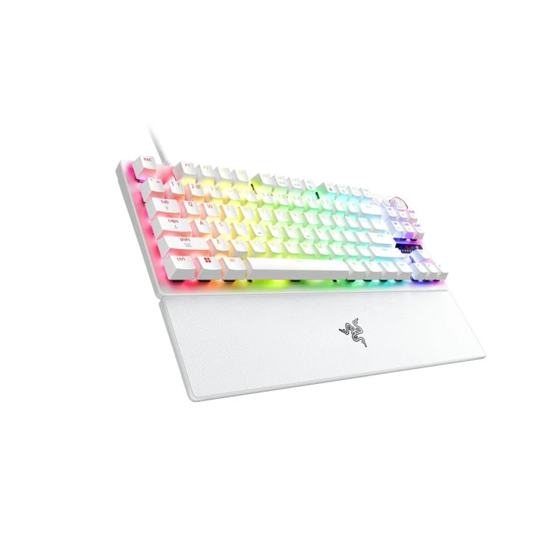 Razer Huntsman V3 Pro TKL 8KHz Analog Optical Esports Keyboard - US - White - لوحة مفاتيح