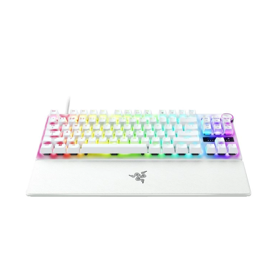 Razer Huntsman V3 Pro TKL 8KHz Analog Optical Esports Keyboard - US - White - لوحة مفاتيح