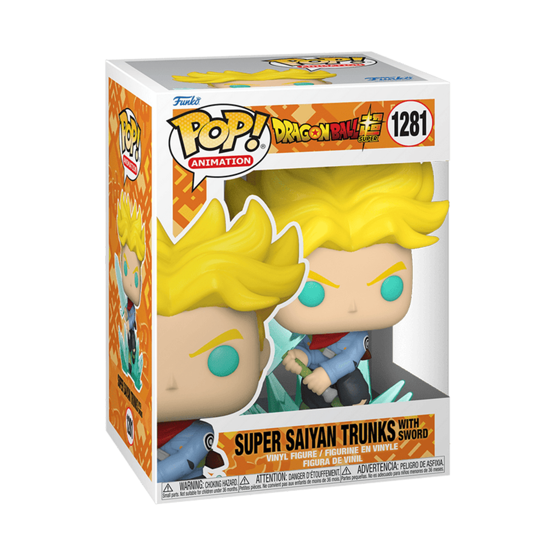 Funko Pop! Animation: Dragon Ball Super - Super Saiyan Trunks w/ Sword #1281 - مجسم
