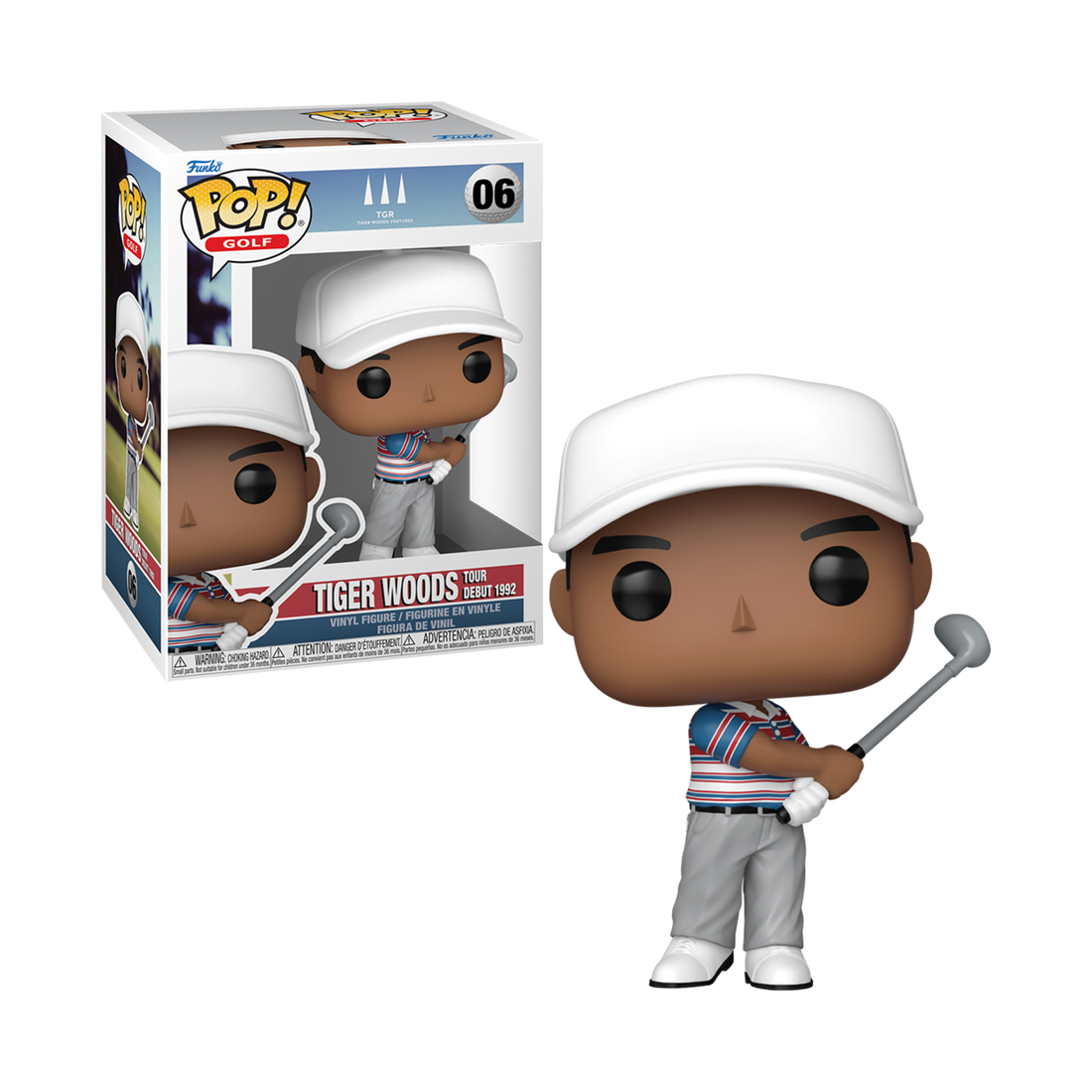 Funko Pop! Golf: Tiger Woods - Tour Debut 1992 #06 - مجسم Funko Pop! Golf: Tiger Woods - Tour Debut 1992 #06 - مجسم