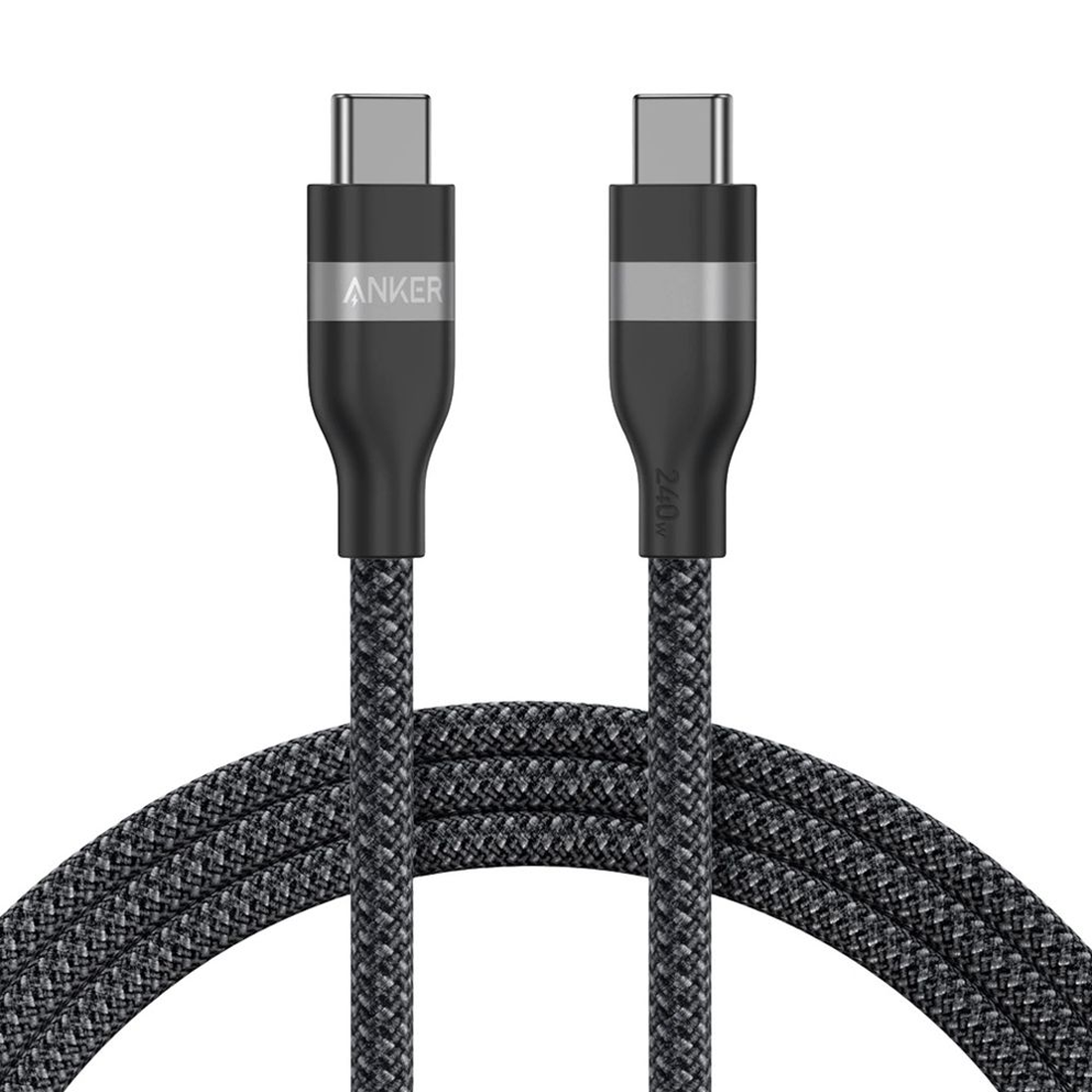 Anker USB-C to USB-C Cable (6ft, 240W, Upcycled-Braided) – ملحقات