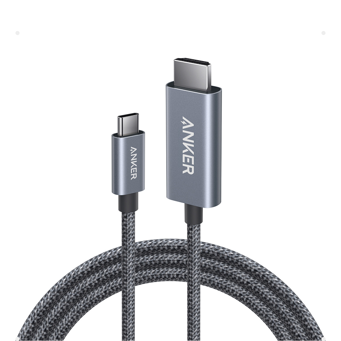 Anker A87E0 Nano USB-C to HDMI 4K Braided Cable (6ft/1.8m) - أكسسوارات Anker A87E0 Nano USB-C to HDMI 4K Braided Cable (6ft/1.8m) - أكسسوارات