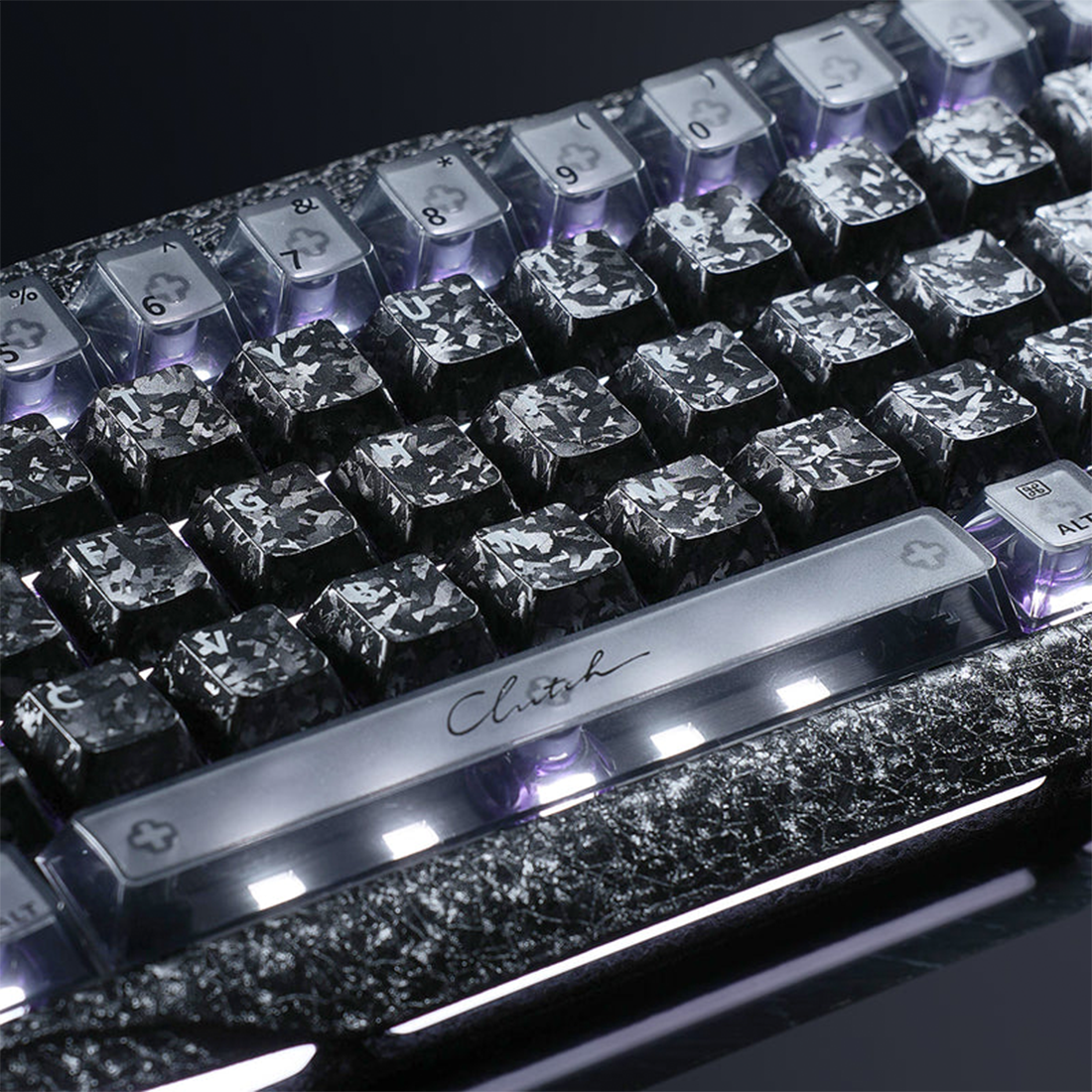 GravaStar Mercury V60 Pro 60% Hall Effect Magnetic Switch Gaming Keyboard Special Edition - Cyber Frost Black - لوحة مفاتيح GravaStar Mercury V60 Pro 60% Hall Effect Magnetic Switch Gaming Keyboard Special Edition - Cyber Frost Black - لوحة مفاتيح