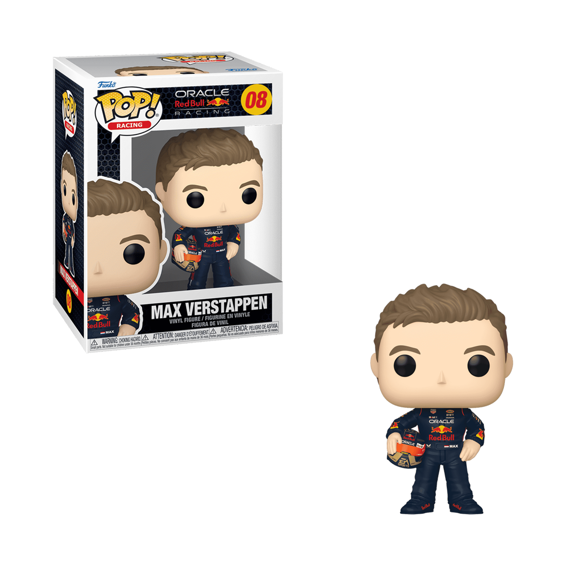 Funko Pop! Formula 1: Red Bull - Verstappen with Helmet #08 - مجسم - Store 974 Electronics WLL  | ستور٩٧٤ للالكترونيات ذ.م.م