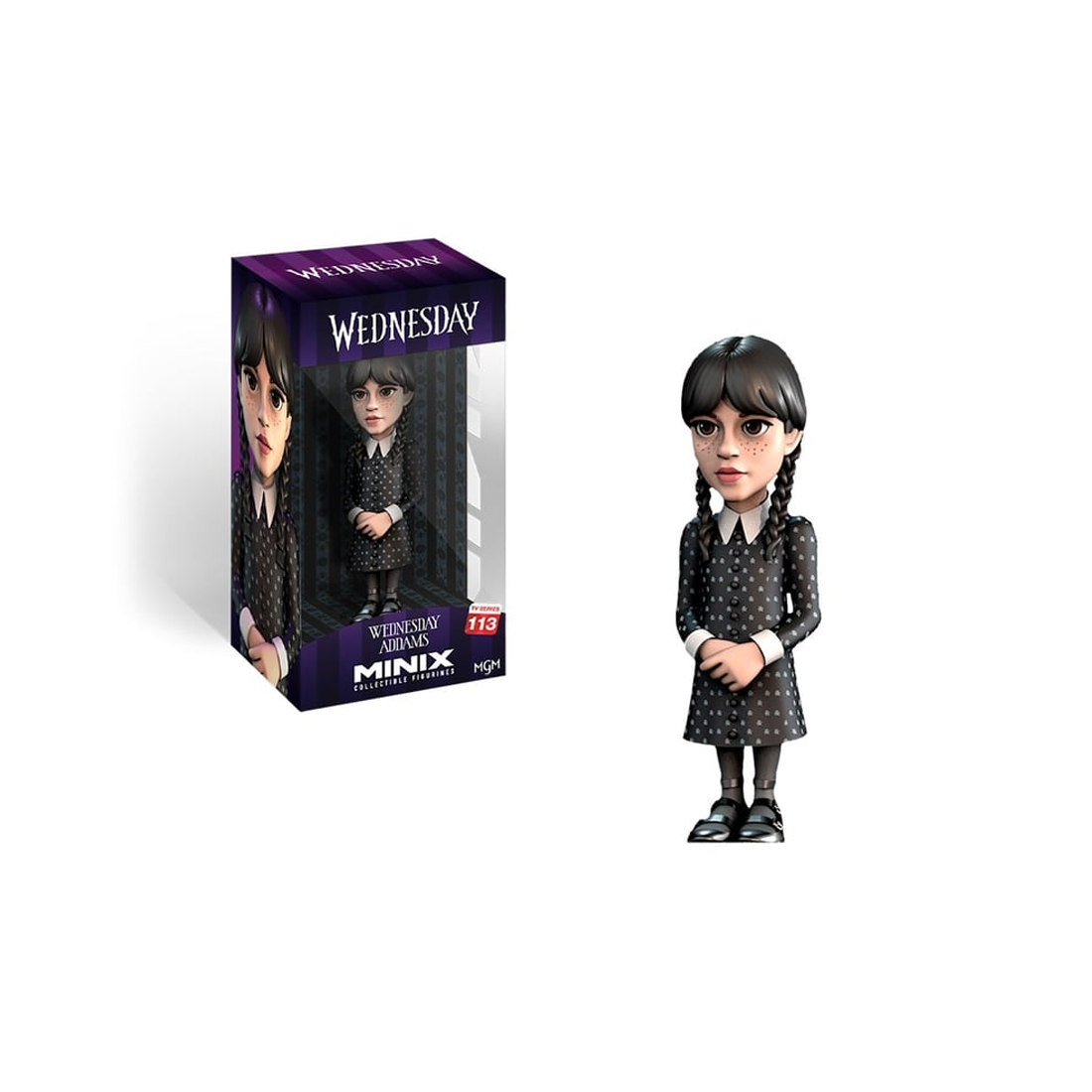 Minix Tv Series Wednesday Wednesday Addams - دمية - Store 974 Electronics WLL  | ستور٩٧٤ للالكترونيات ذ.م.م