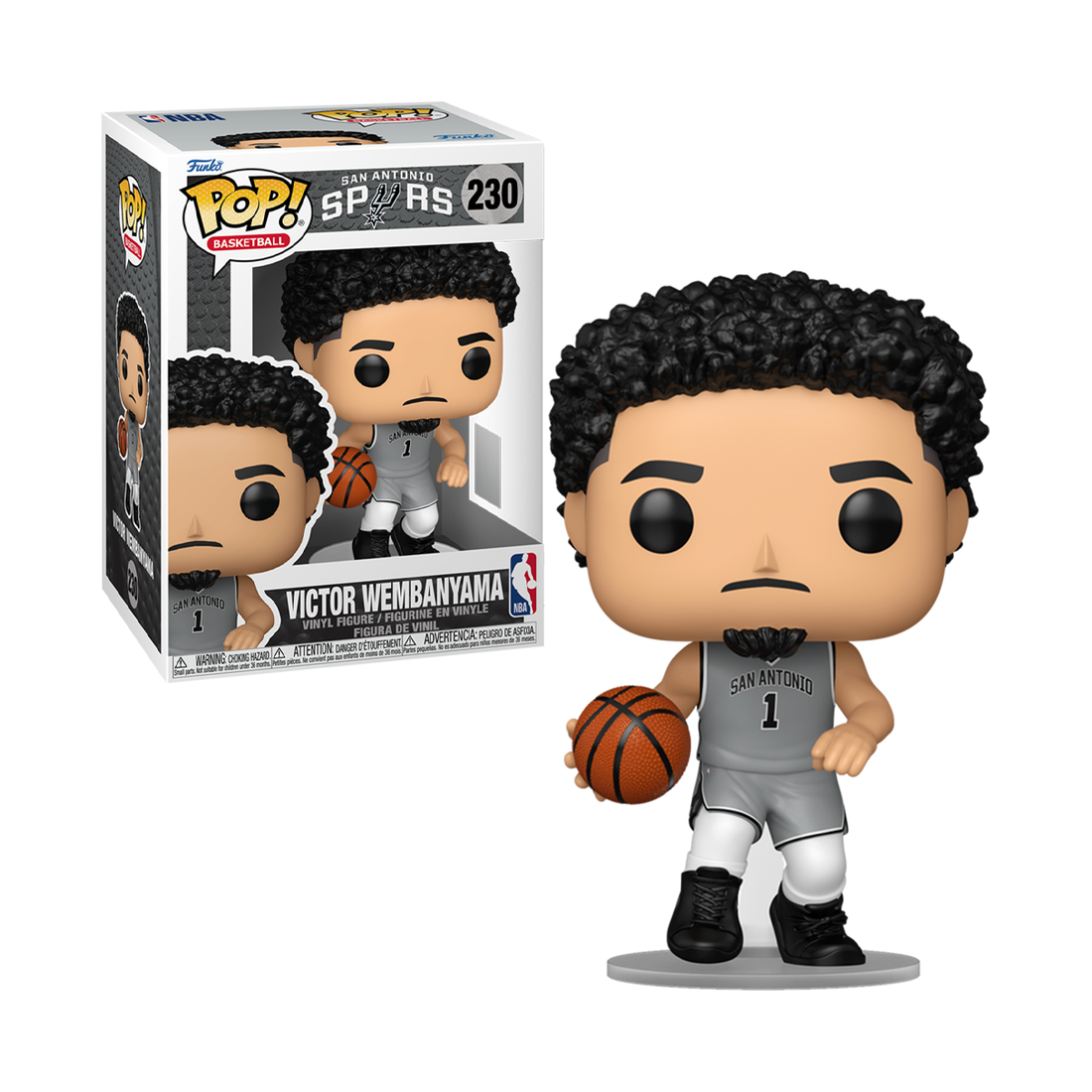 Funko Pop! Basketball: NBA Spurs - Victor Wembanyama (SE) #230 - مجسم Funko Pop! Basketball: NBA Spurs - Victor Wembanyama (SE) #230 - مجسم