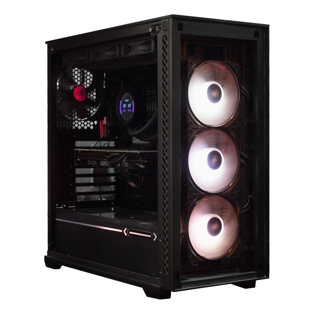 (Pre-Owned) Gaming PC AMD Ryzen 7 5800X & EVGA RTX 2070 Super w/ Deepcool Matrix 70 - Black - كمبيوتر مستعمل - Store 974 | ستور ٩٧٤