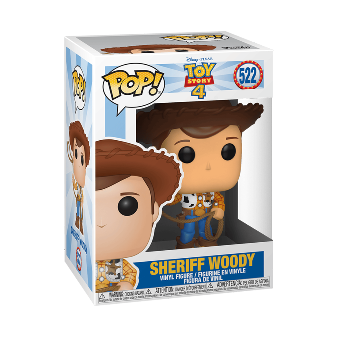 Pop! Disney: Toy Story 4 - Sheriff Woody #522 - مجسم Pop! Disney: Toy Story 4 - Sheriff Woody #522 - مجسم