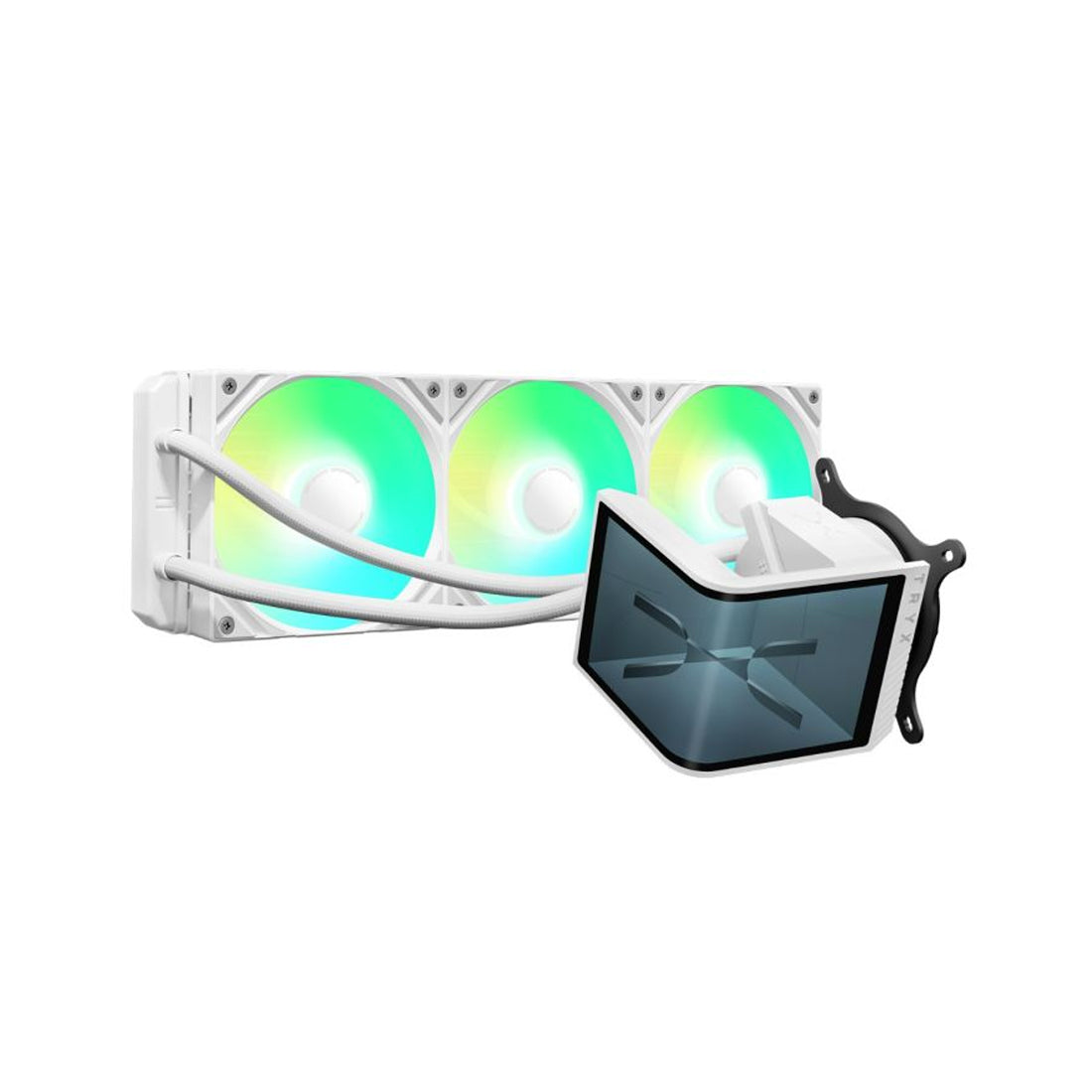 TryX Panorama SE ARGB 360mm Liquid Cooler - White - مبرد TryX Panorama SE ARGB 360mm Liquid Cooler - White - مبرد