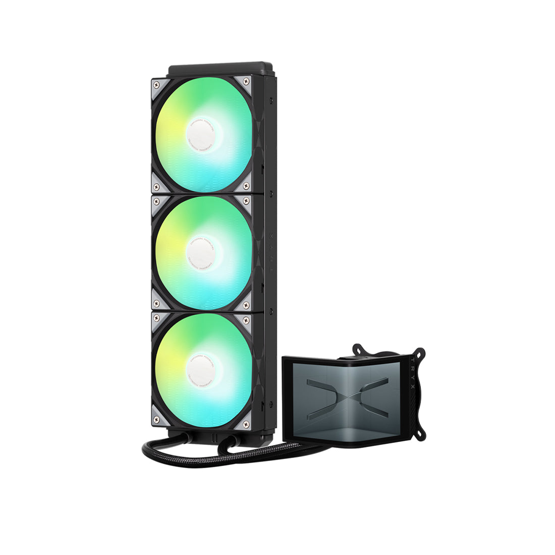 TryX Panorama SE ARGB 360mm Liquid Cooler - Black - مبرد TryX Panorama SE ARGB 360mm Liquid Cooler - Black - مبرد